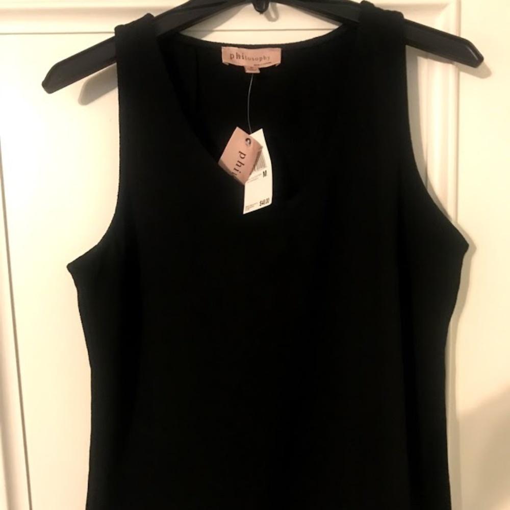Black V-Neck Tank